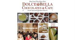 Desktop Screenshot of dolcebellachocolates.com