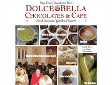 Tablet Screenshot of dolcebellachocolates.com